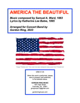 America the Beautiful Concert Band sheet music cover